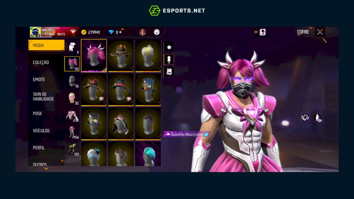 Os itens mais RAROS do Free Fire