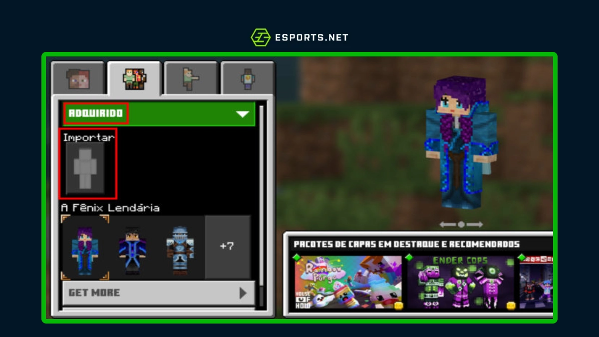 tutorial trocar skin no minecraft