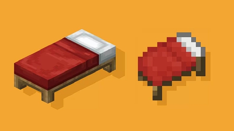 cama no minecraft