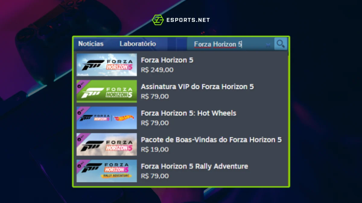 Requisitos de Forza 5 no PC