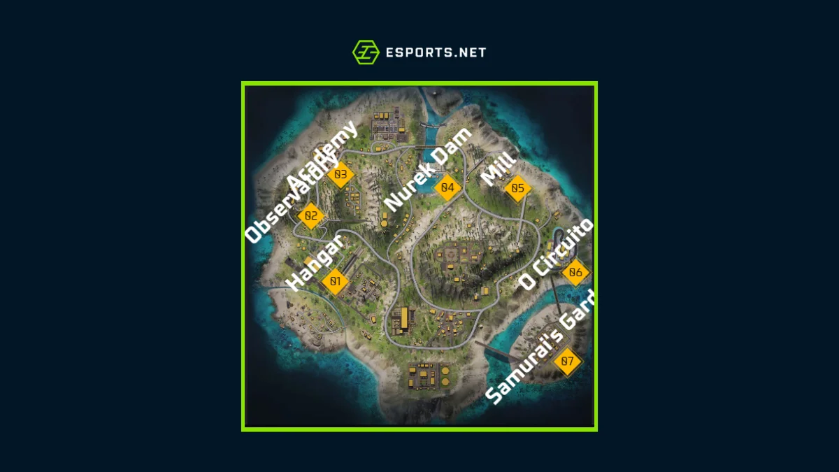 Todos os mapas do Free Fire