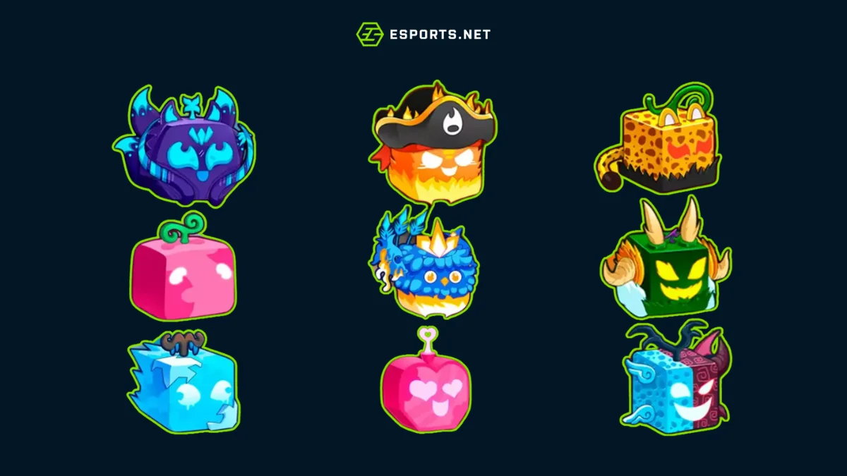 Todas as frutas do Blox Fruits