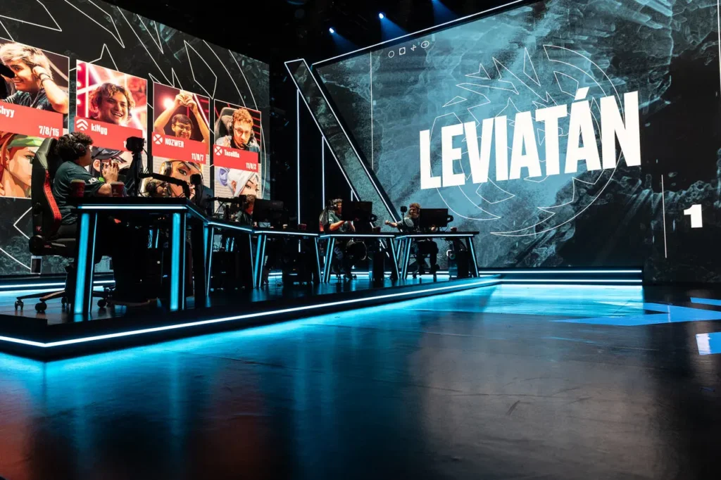 Equipe da Leviatán, vencedora da partida contra a Sentinels, na chave inferior do VCT Last Chance