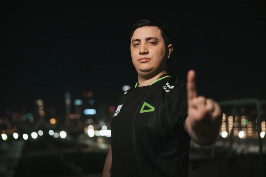 O capitão da LOUD, o manito saadhak, durante o Champions 2023