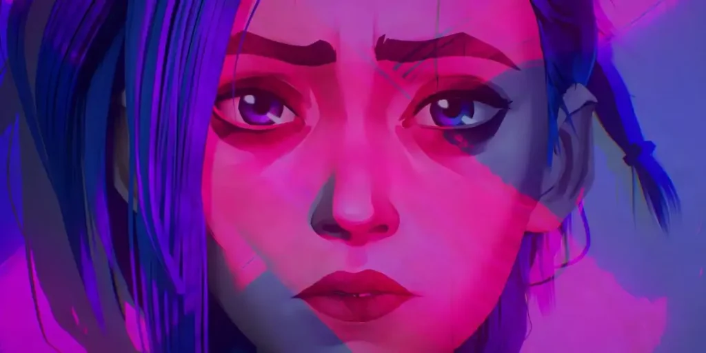 Personagem Jinx, também chamada de Powder, em Arcane