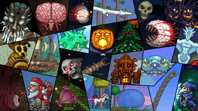 todos os bosses terraria
