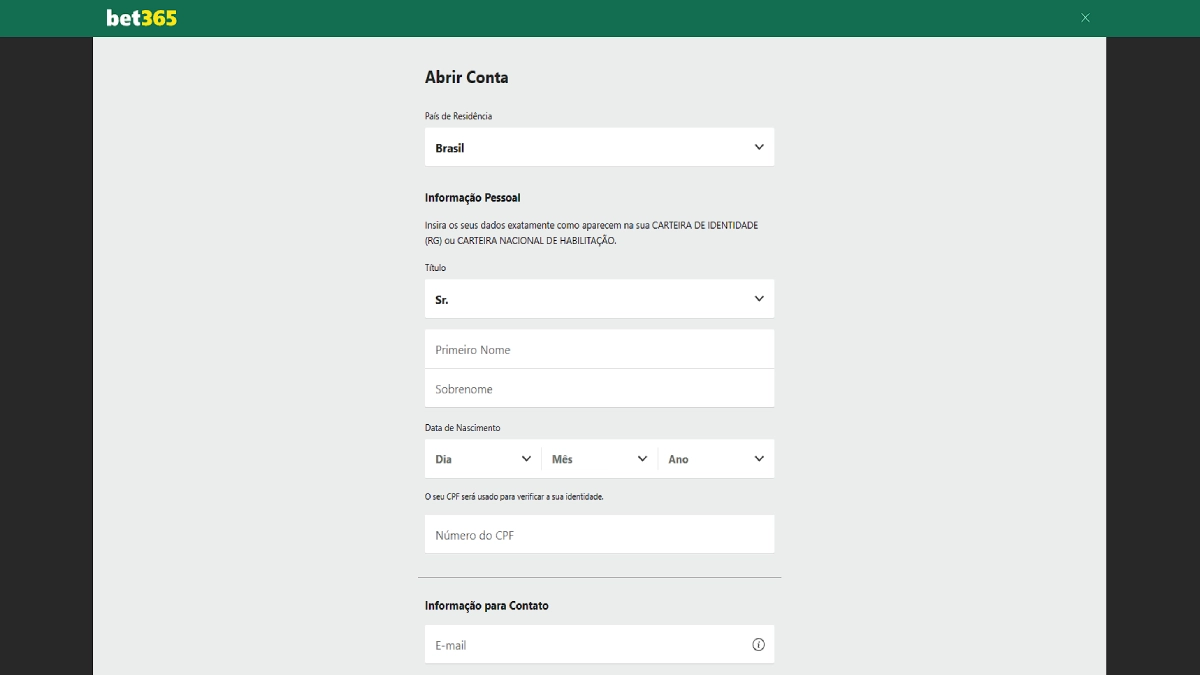 abrir conta bet365