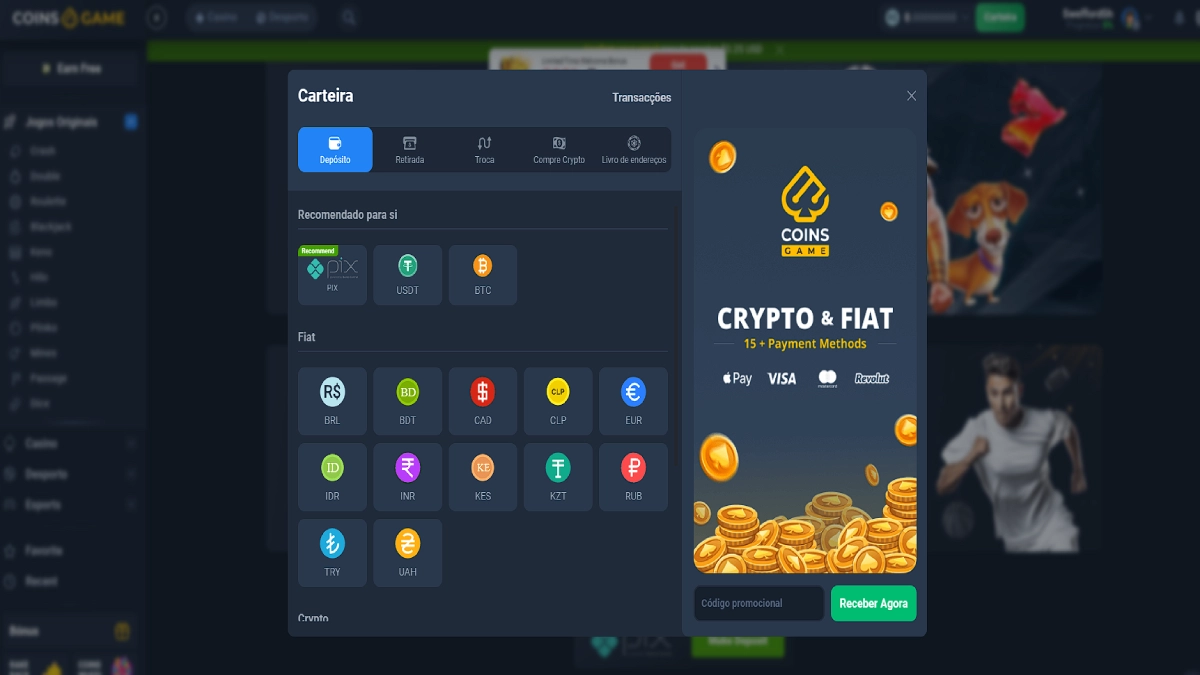 deposito coins game