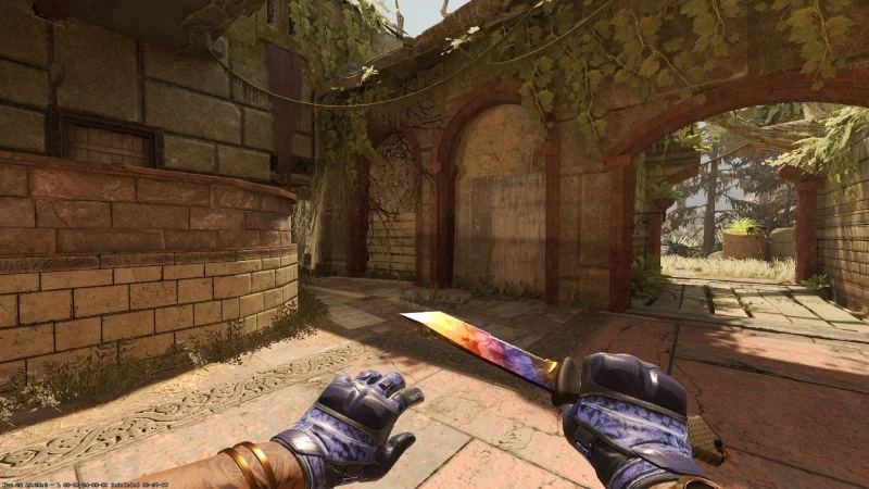counter strike 2 jogador com faca na mão