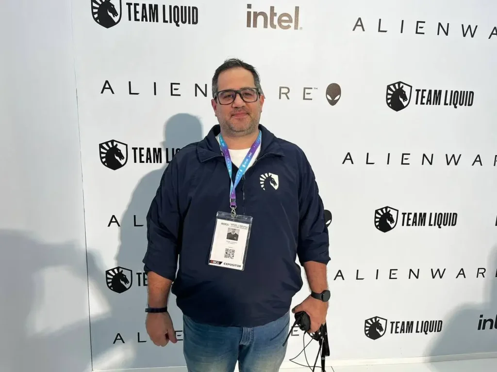 Rafael Queiroz, General Manager da Team Liquid Brasil, durante a BGS 2023
