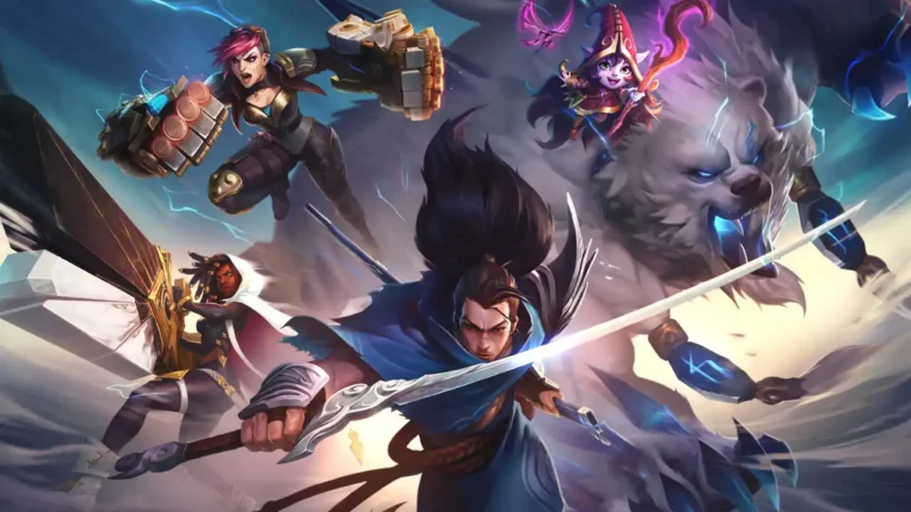 League of Legends e alguns dos seus campeões