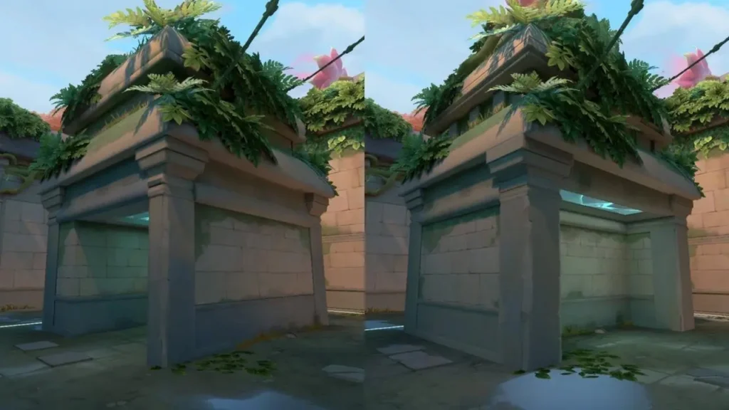 Antes e depois do miolo do bomb A na Lotus