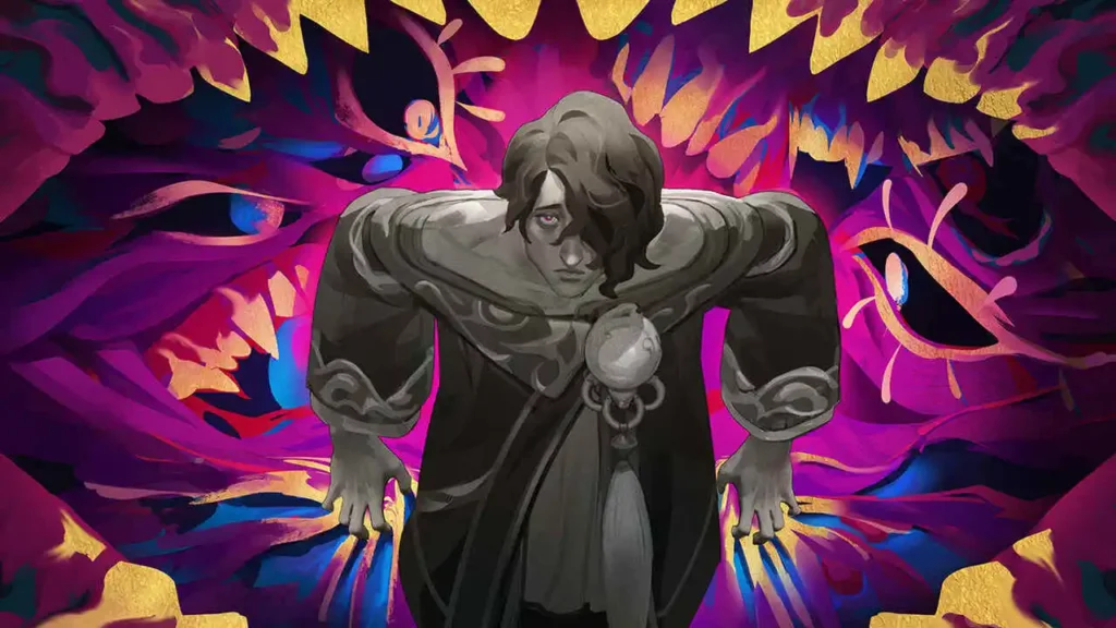 Hwei e o seu pesadelo, representado pelas visões do Jhin, seu maior mentor e nêmesis