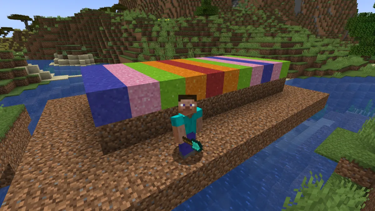 molhar bloco de concreto