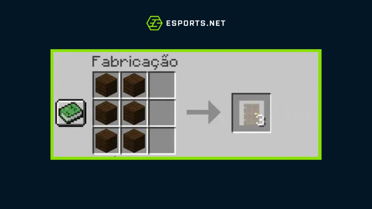 receita de porta minecraft