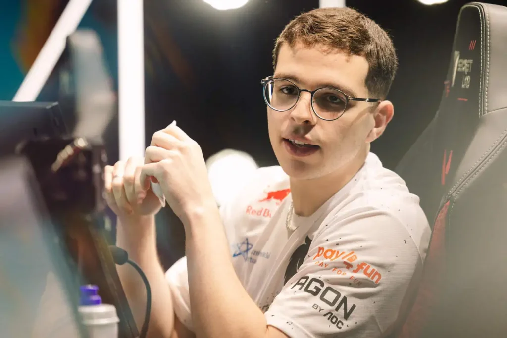 Matheus "mazin", o capitão da MIBR, quando ainda atuava pela FURIA, no VCT Américas