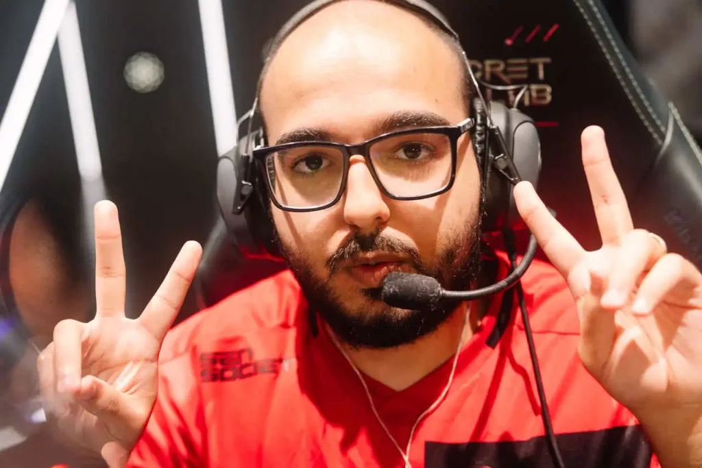 Sacy durante sua partida pelo VCT Américas Last Chance