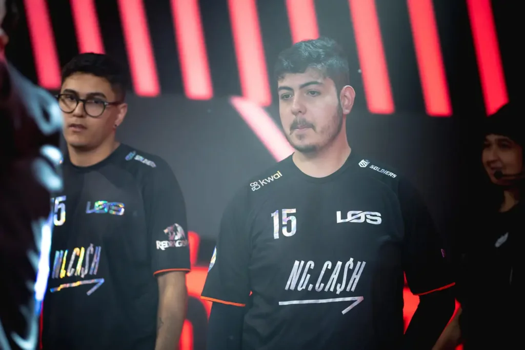 SuperCleber, um dos jogadores que está na boca da torcida, jogando pela LOS no CBLOL 2024
