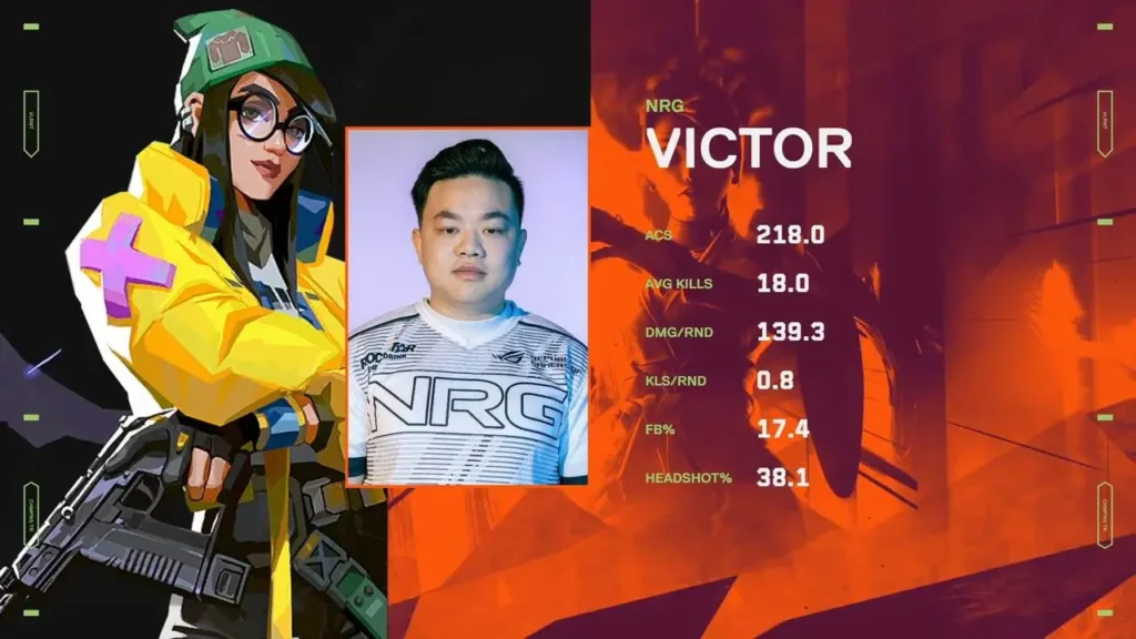 MVP da série entre FURIA e NRG, Victor, o sentinela da NRG
