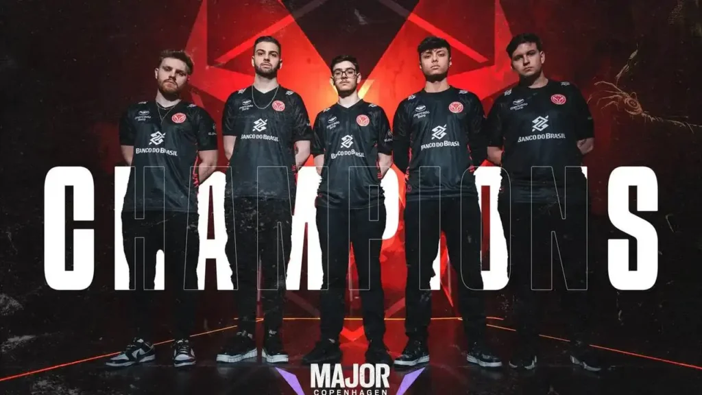 Equipe da w7m, campeã do Major de Copenhagen 2023