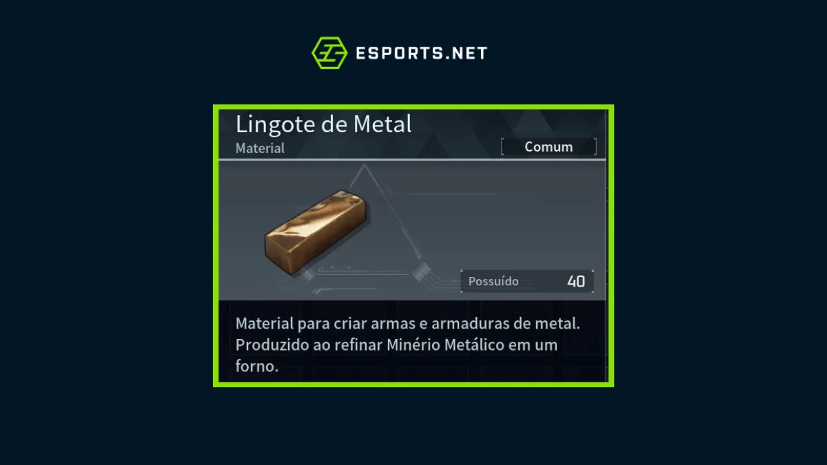 Lingote de metal Palworld