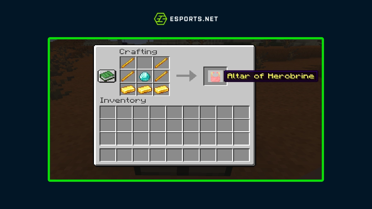 Passo 1 - Construindo Altar de Herobrine: