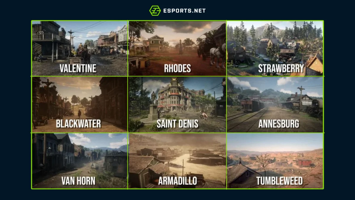 Mapa de Red Dead Redemption 2