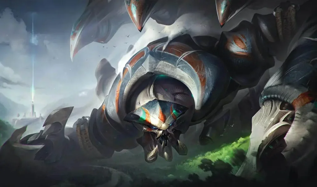 Um dos campeões do meta atual, Skarner