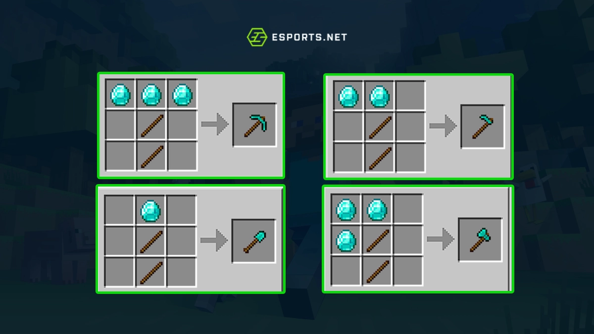 ferramentas de diamante minecraft