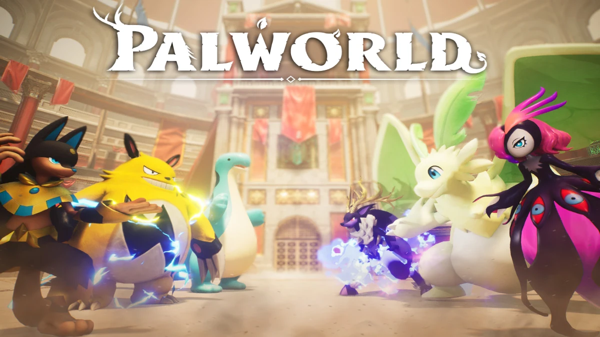 Pals do jogo Palworld se encarando prestes a lutar