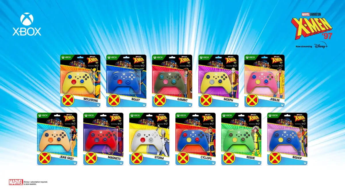 Controles coloridos personalizados de X-Men '97
