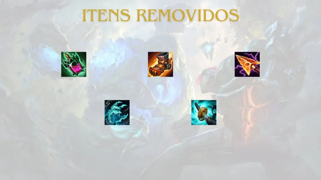 Os cinco itens removidos no patch 14.10 do LoL