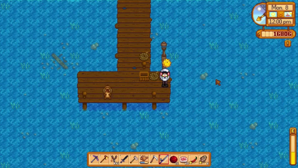 Pescando Baiacu no Stardew Valley