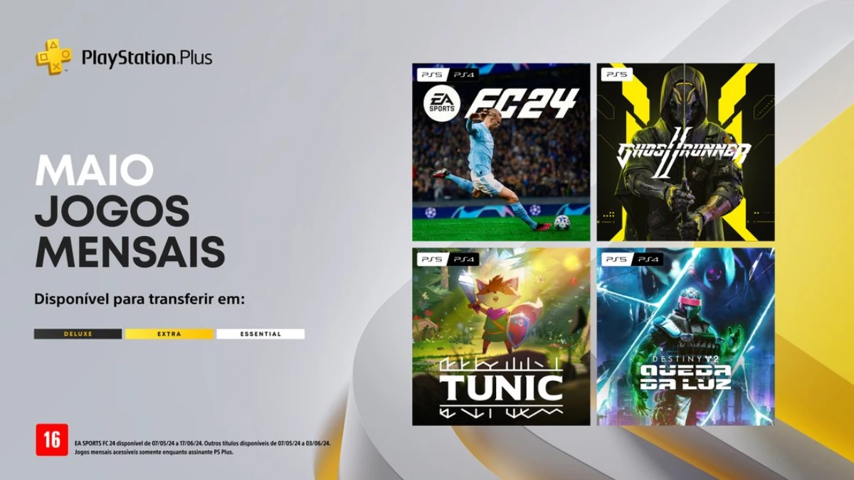 PS Plus Mensal - Maio 2024