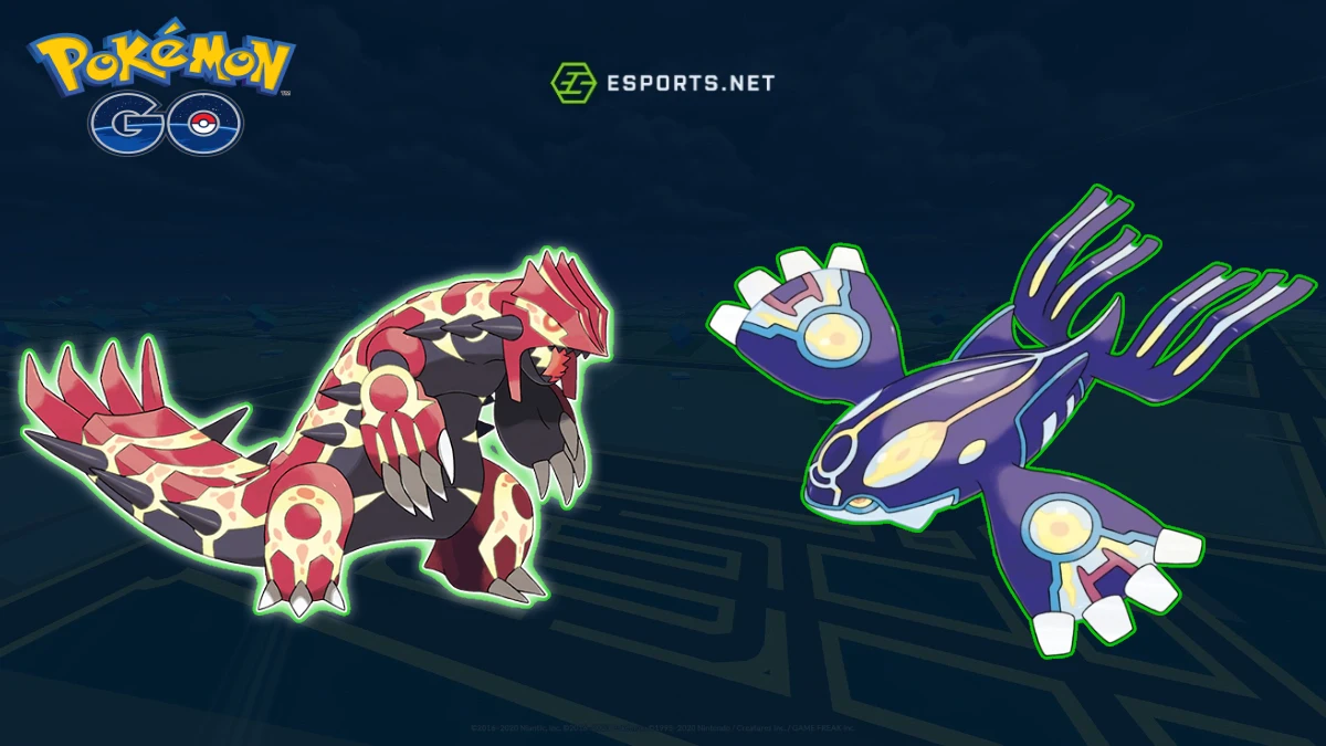 Primal Groundon e Primal Kyogre -Pokémons com PC mais alto