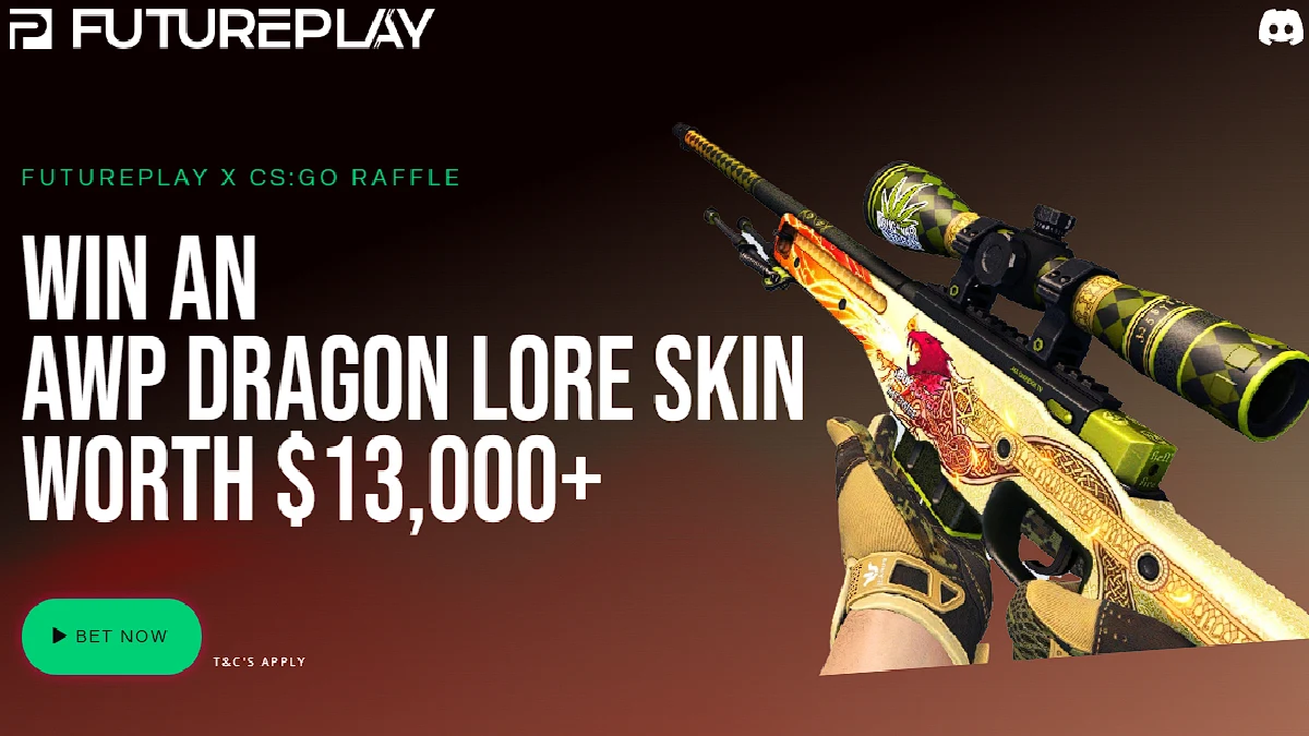 Sorteio Skin AWP Dragon Lore - Futureplay