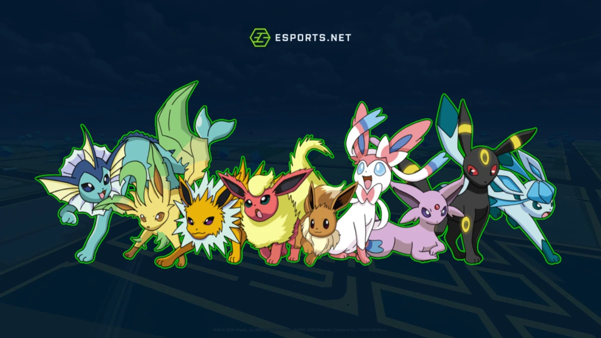 Todas as evoluções do Eevee no Pokémon GO