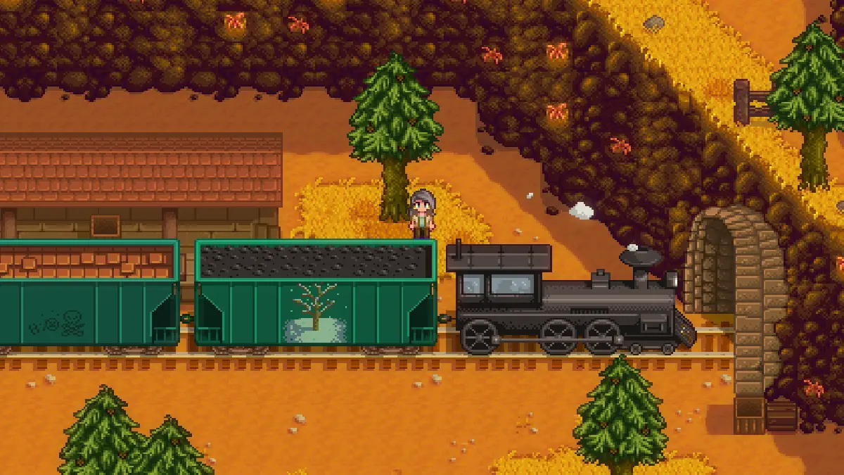 Trem no Stardew Valley