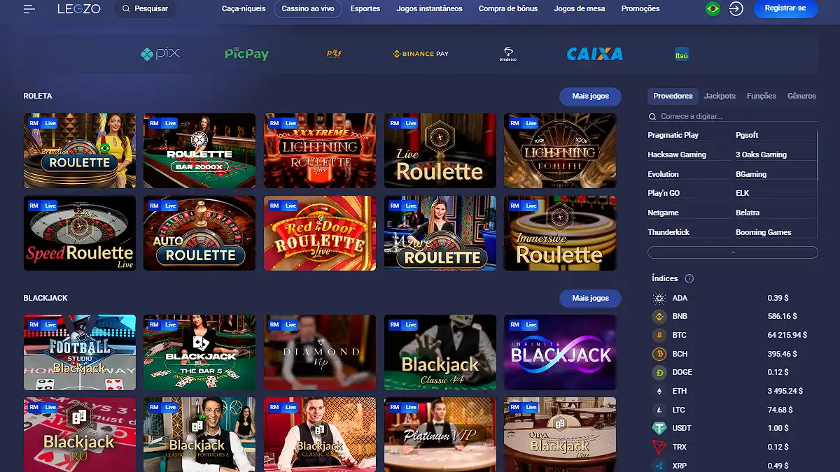 Legzo Cassino e Apostas