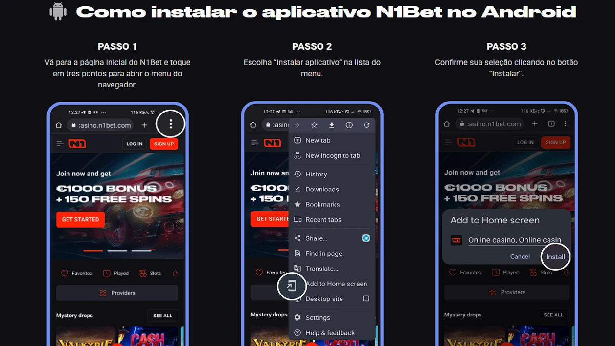 N1Bet Apostas - Aplicativo mobile