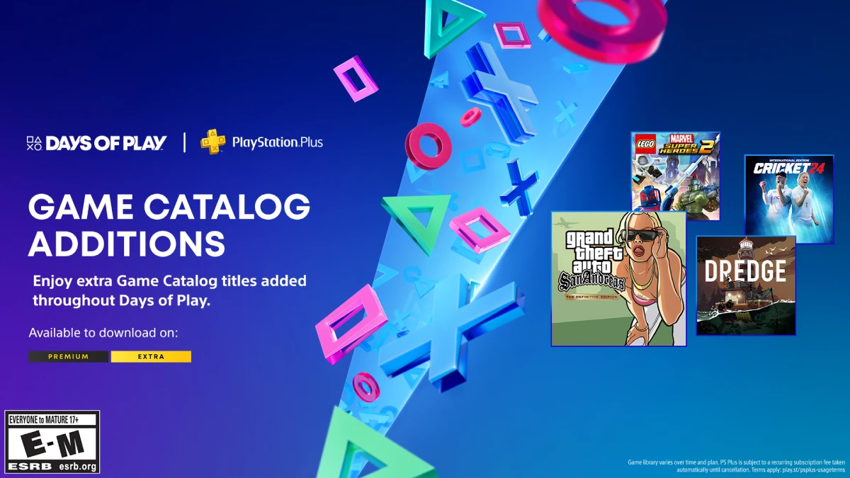 Jogos mensais PS Plus Extra e Deluxe Junho de 2024