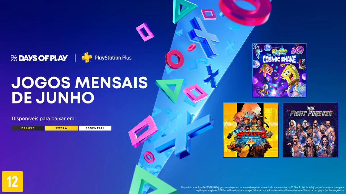 Jogos mensais PS Plus Junho de 2024