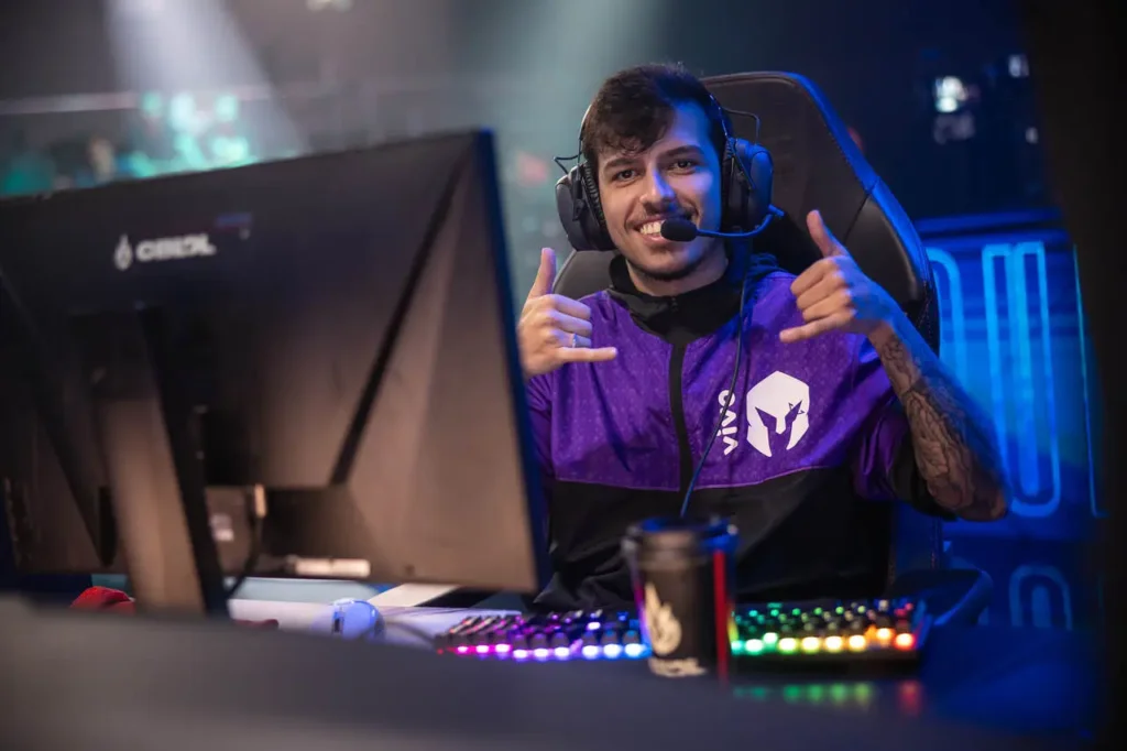 ProDelta, o destaque da partida, durante o seu jogo contra a FURIA, no CBLOL 2024