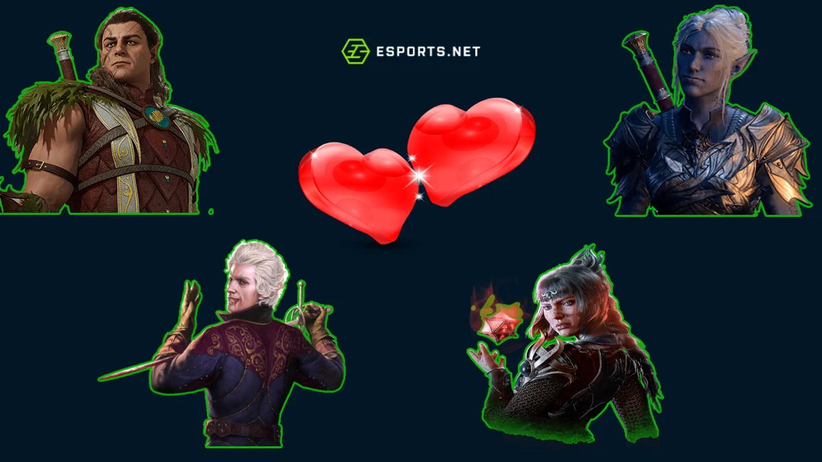 Romance com vários personagens Baldur's Gate 3