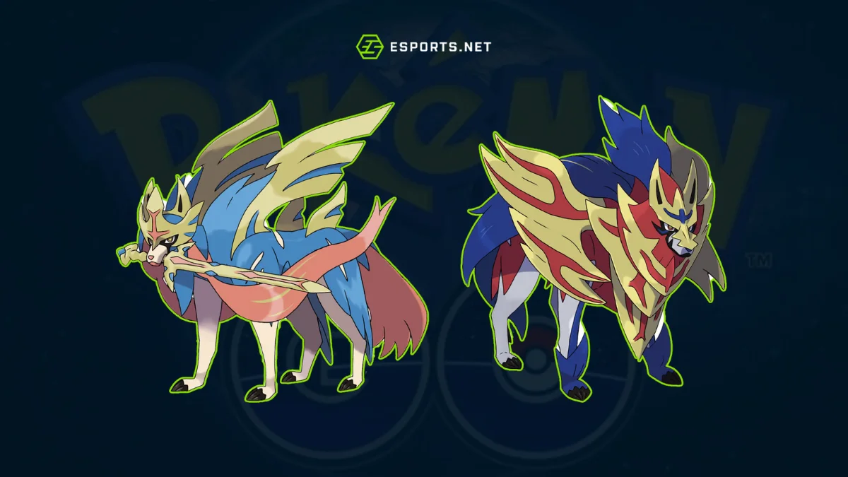 Zacian Escudo Coroado (Crowned Shield) e Zamazenta Espada Coroada (Crowned Sword)
