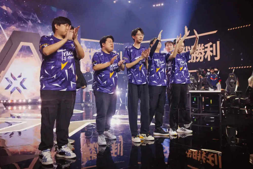 Trace Esports, a equipe chinesa, que chegou como a azarona, vencendo na sua estreia contra a Team Vitality, no VALORANT Champions 2024