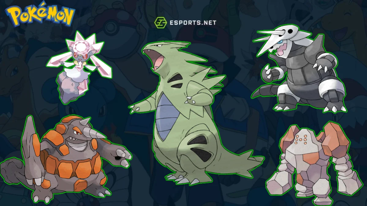 Vantagens e fraquezas do tipo Pedra em Pokémon