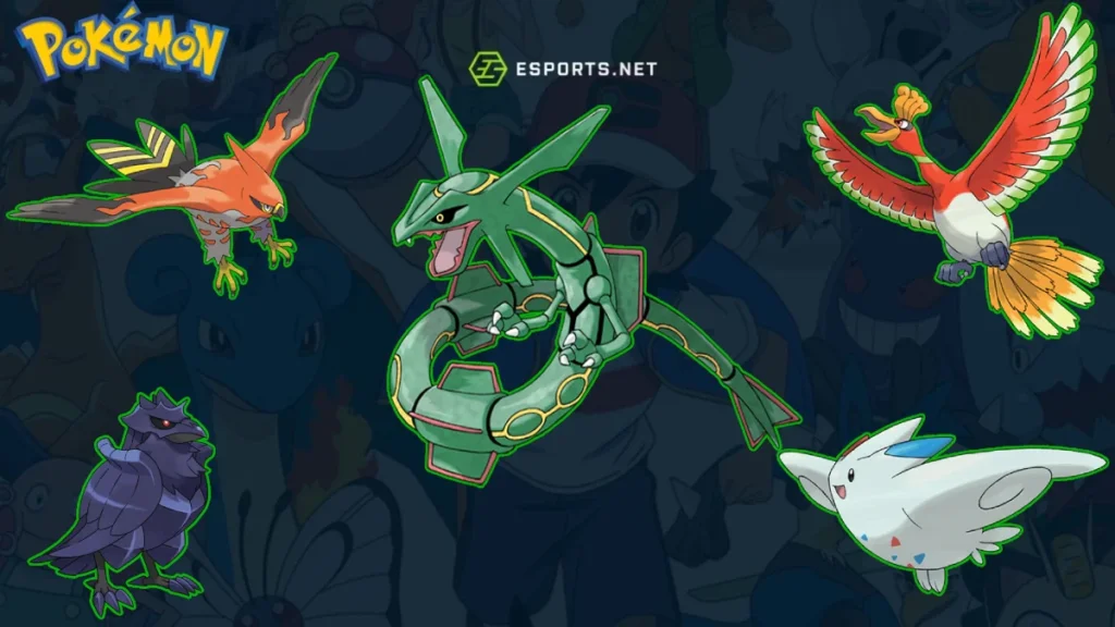 Vantagens e fraquezas do tipo Voador em Pokémon