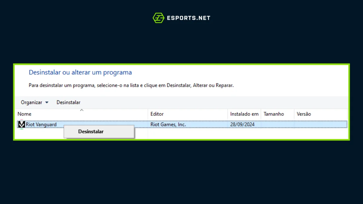 Solucionar erros de conexão VALORANT