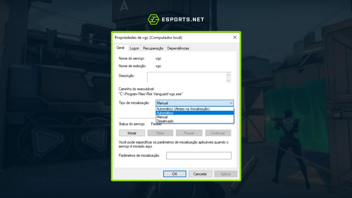 VALORANT não abre, solucões